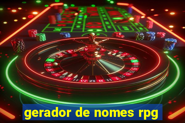 gerador de nomes rpg